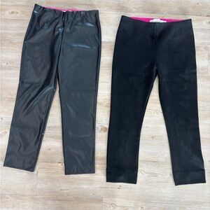 2 Pair Gretchen Scott Designs Black Straight Leg Pants Set